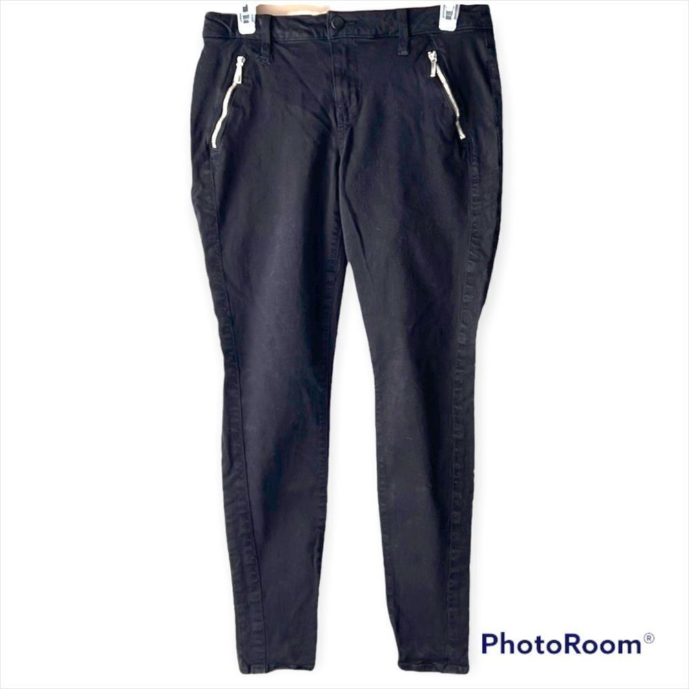 Joe’s JEANS Jet Black Ankle Zip Skinny Size 28